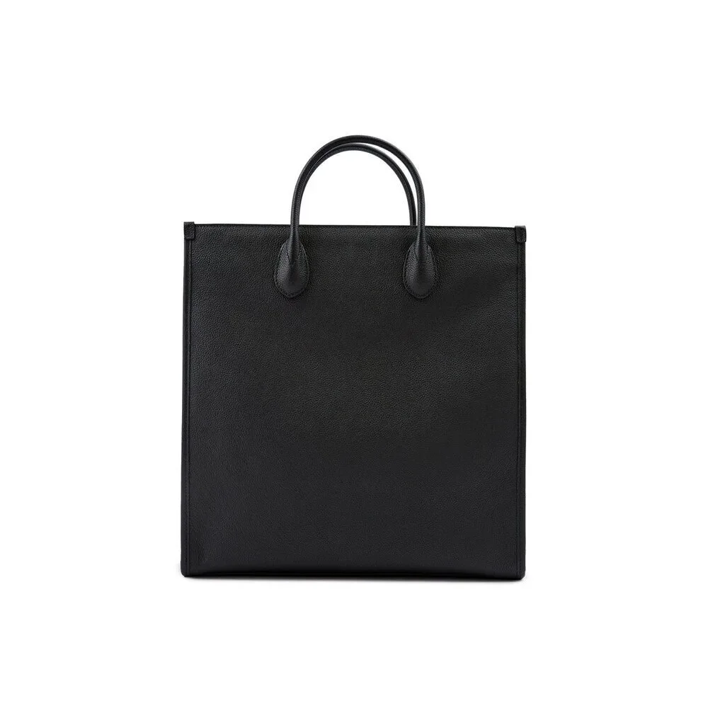 Gucci Black Leather Logo Medium Tote Bag - Picture 2 of 5